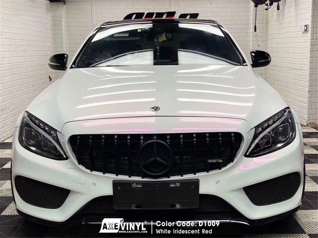 White Iridescent Red Vinyl