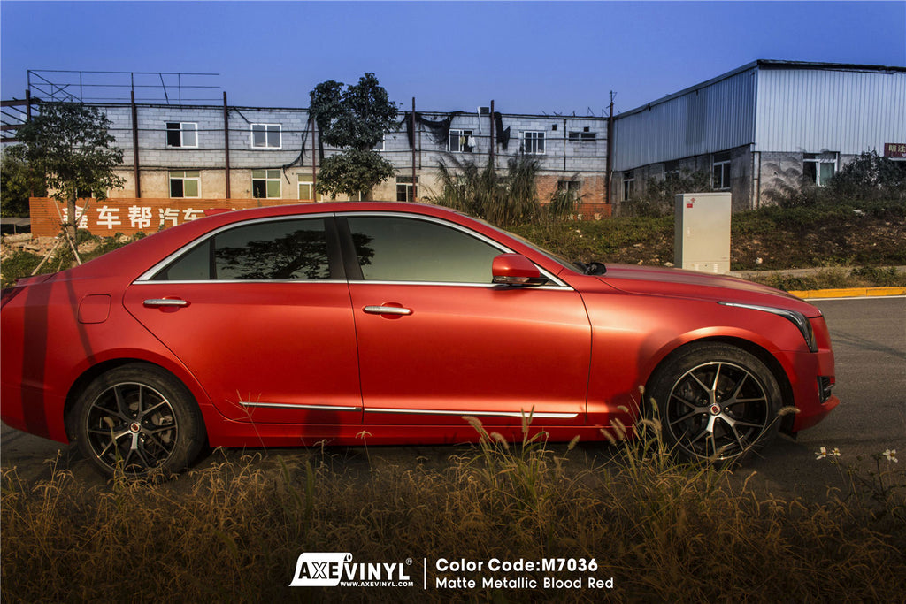 Matte Metallic Blood Red Vinyl