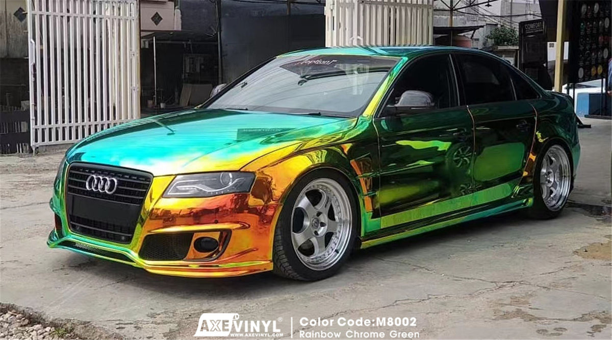Rainbow Chrome Green Vinyl – AXEVINYL