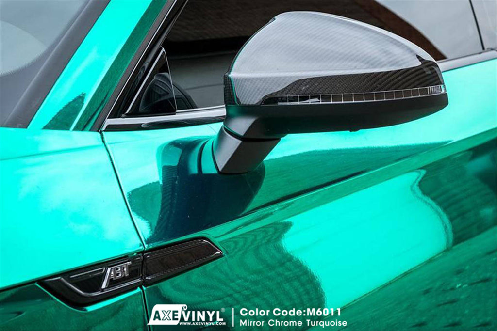 Mirror Chrome Turquoise Vinyl