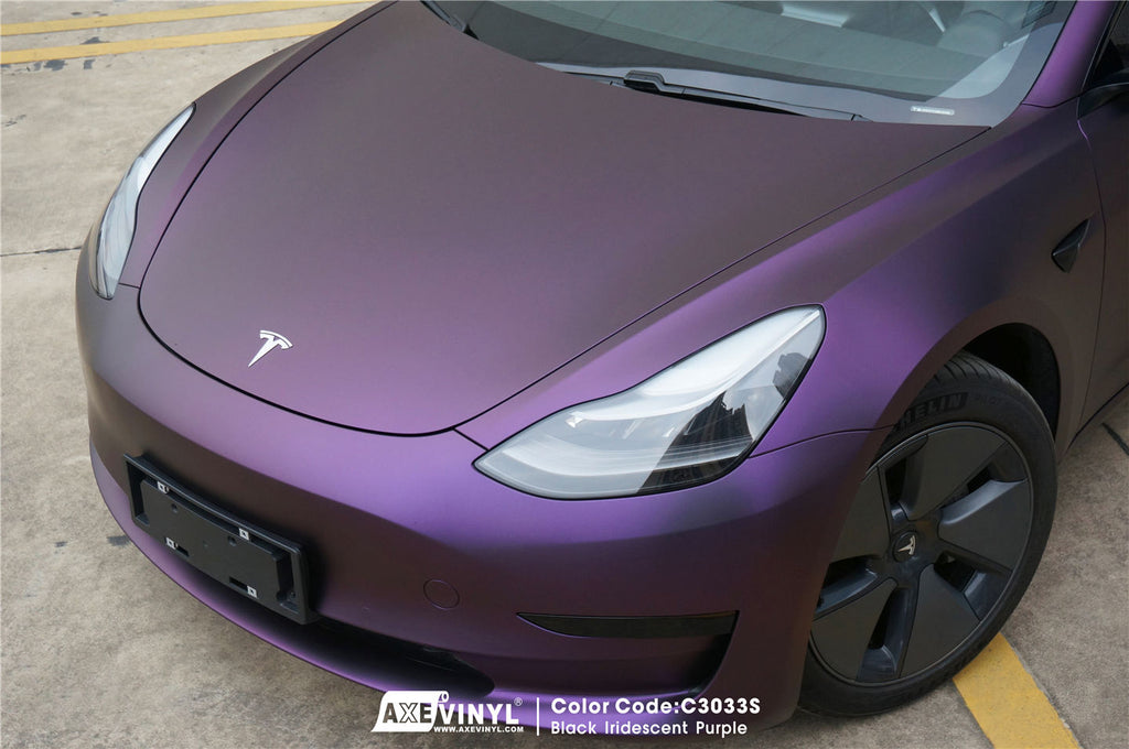 Black Iridescent Purple Vinyl