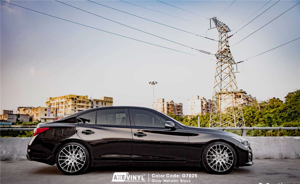 Gloss Metallic Black Vinyl