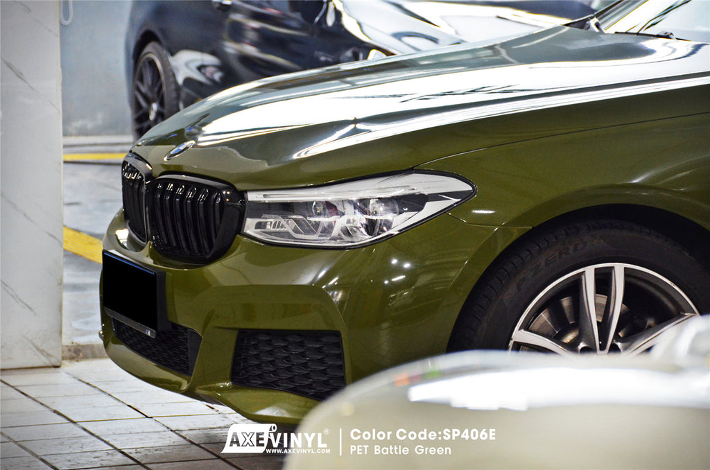 PET Battle Green Vinyl