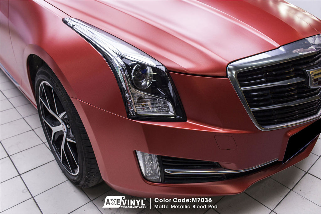 Matte Metallic Blood Red Vinyl