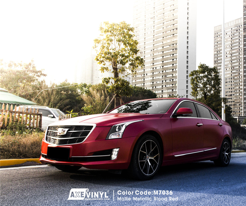 Matte Metallic Blood Red Vinyl