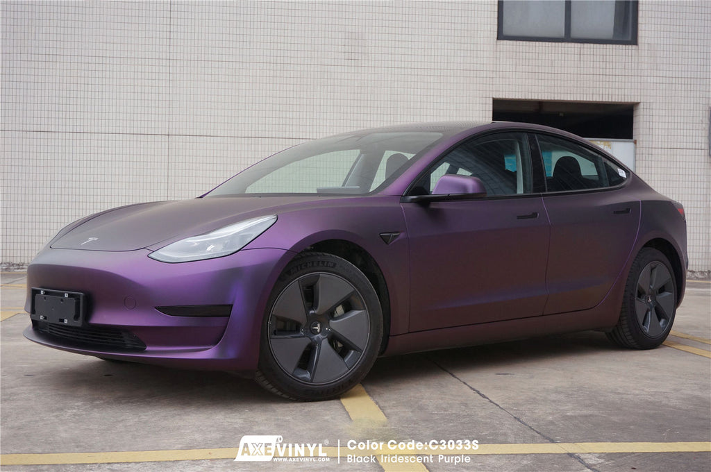 Black Iridescent Purple Vinyl