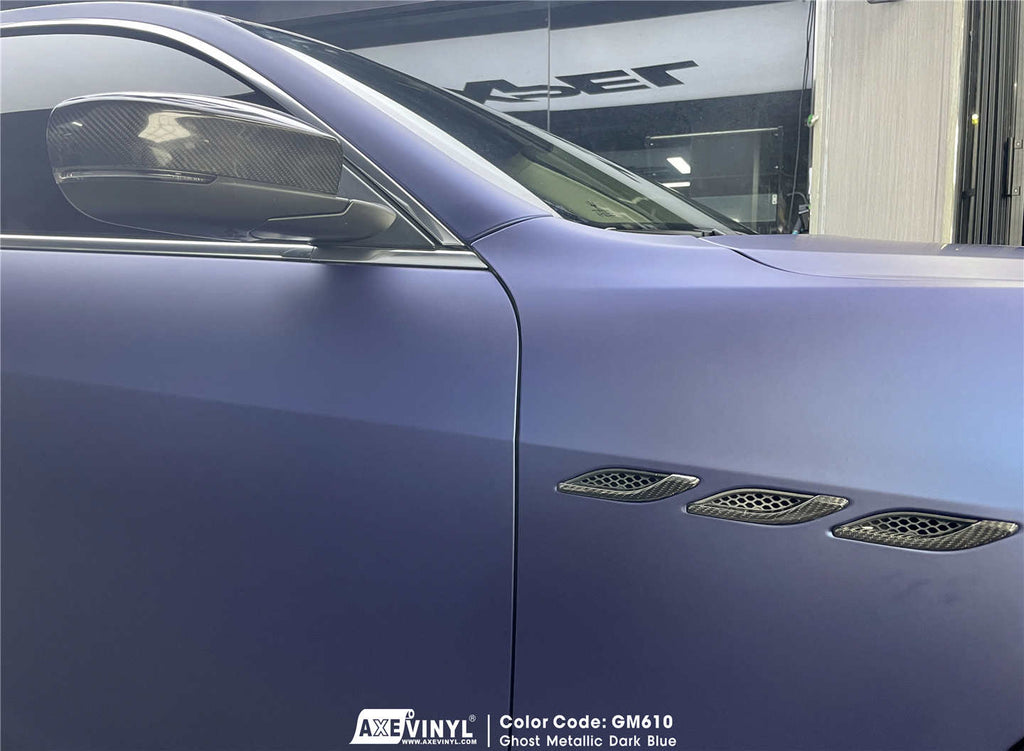 Ghost Metallic Dark Blue Vinyl