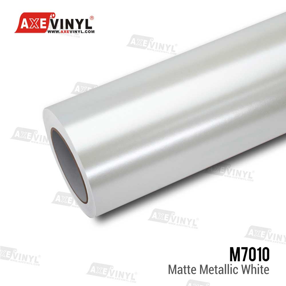 Matte Metallic Pearl White Vinyl Wrap