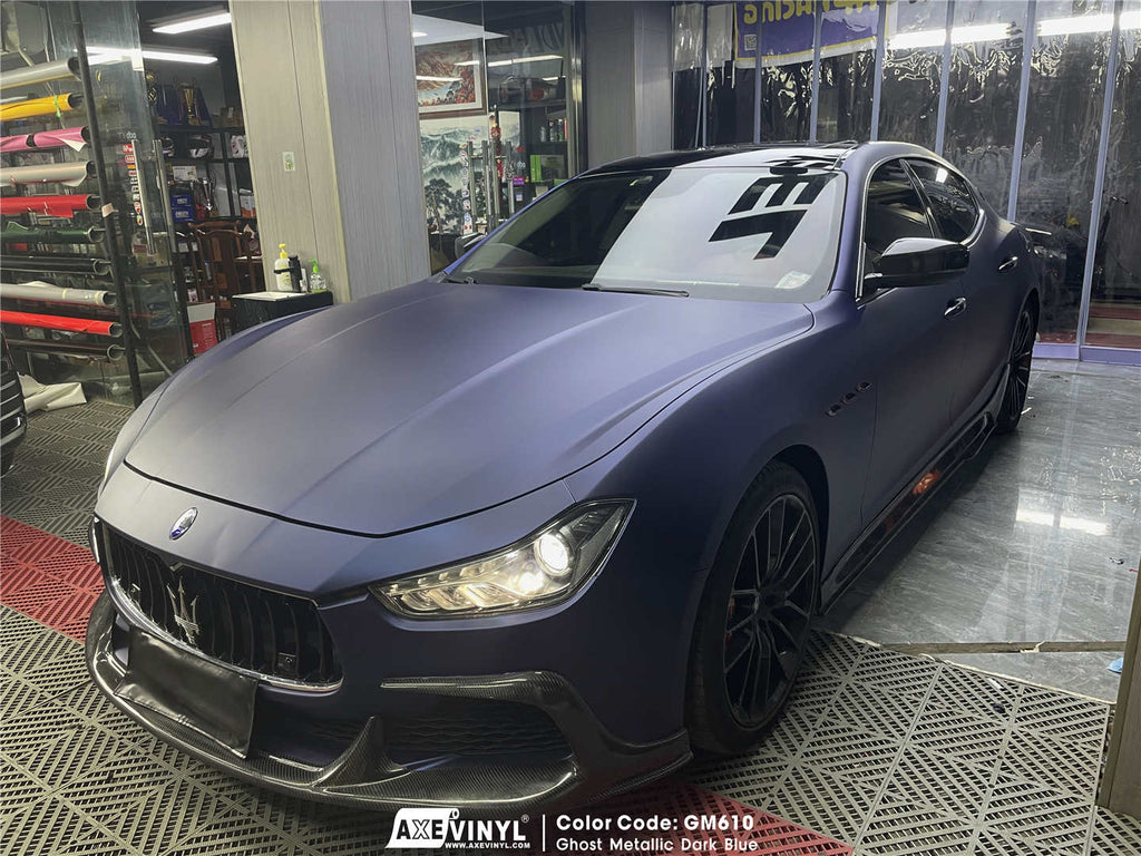 Ghost Metallic Dark Blue Vinyl