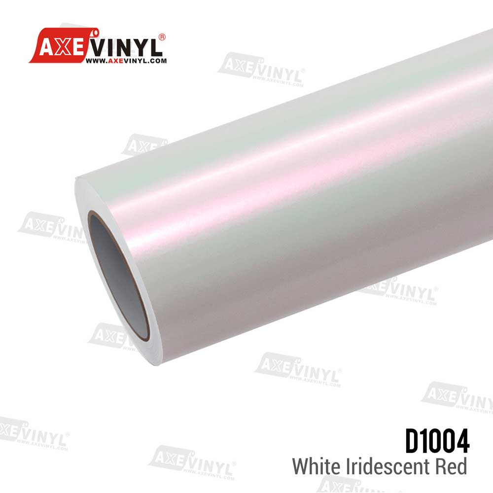 White Iridescent Red Vinyl