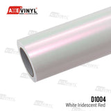 White Iridescent Red Vinyl