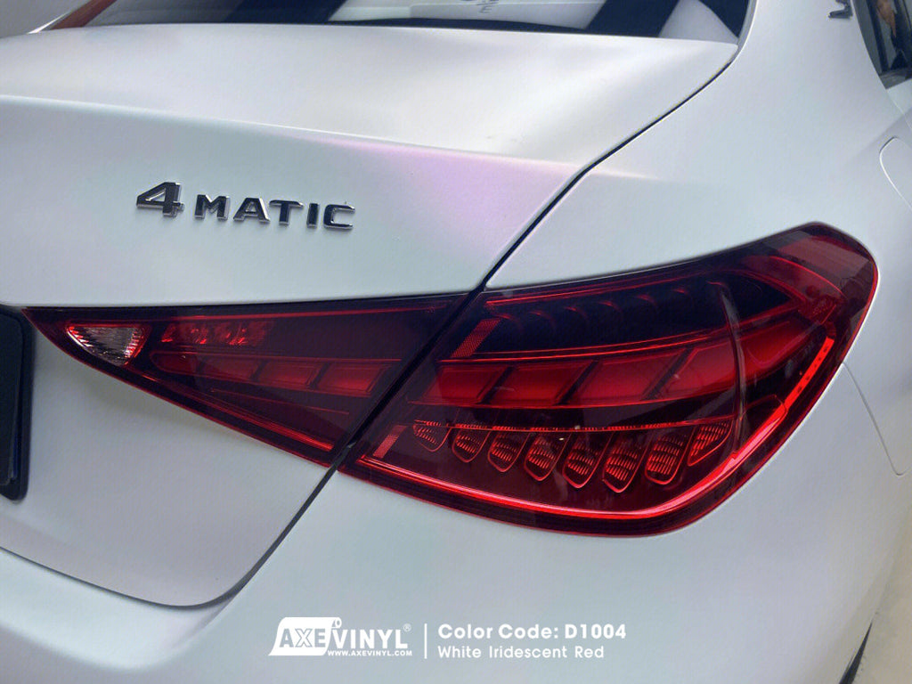 White Iridescent Red Vinyl