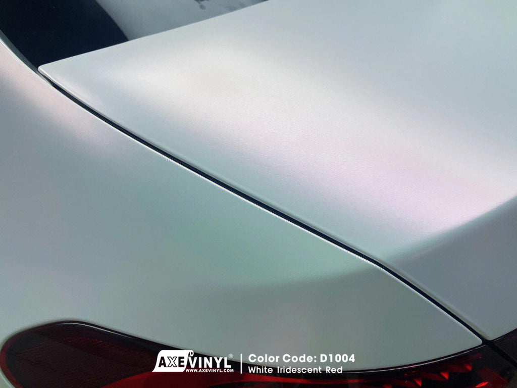 White Iridescent Red Vinyl