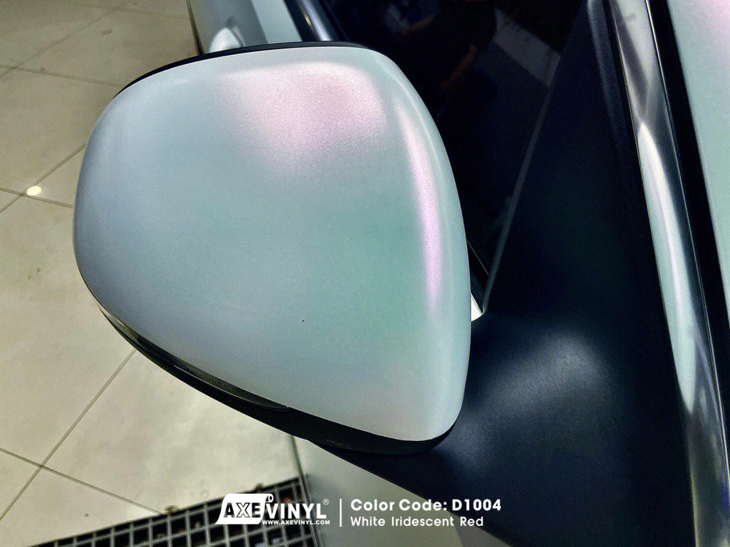 White Iridescent Red Vinyl