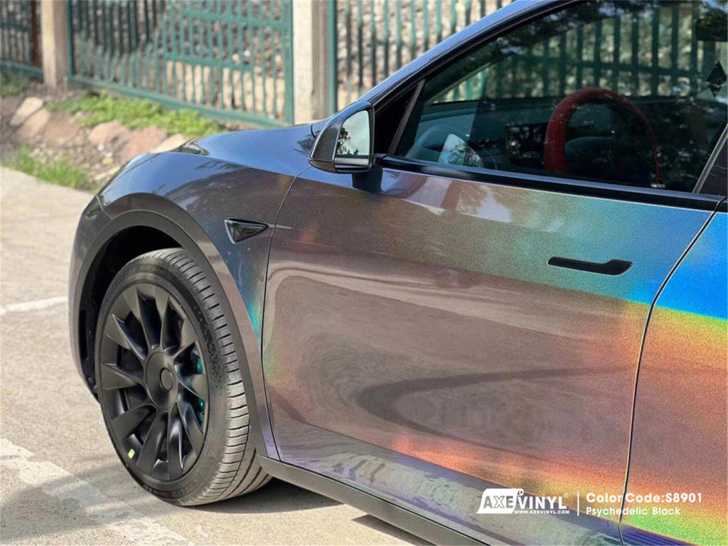 Gloss Psychedelic Black Vinyl
