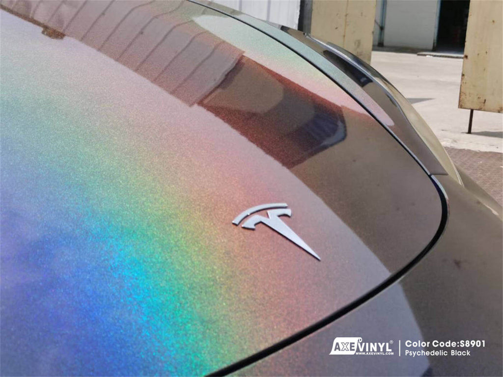 Gloss Psychedelic Black Vinyl