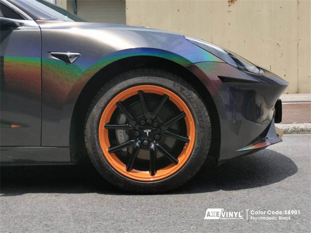 Gloss Psychedelic Black Vinyl