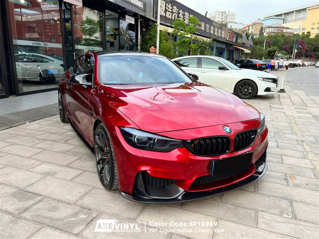 PET Liquid Metal Cherry Red Vinyl