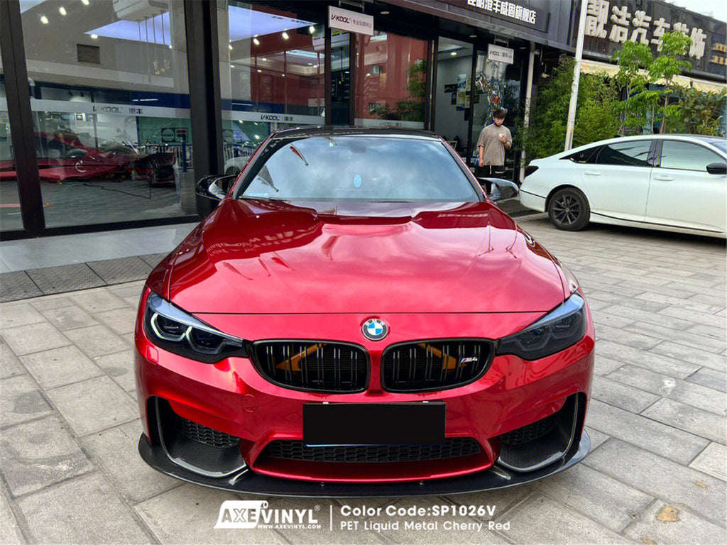 PET Liquid Metal Cherry Red Vinyl