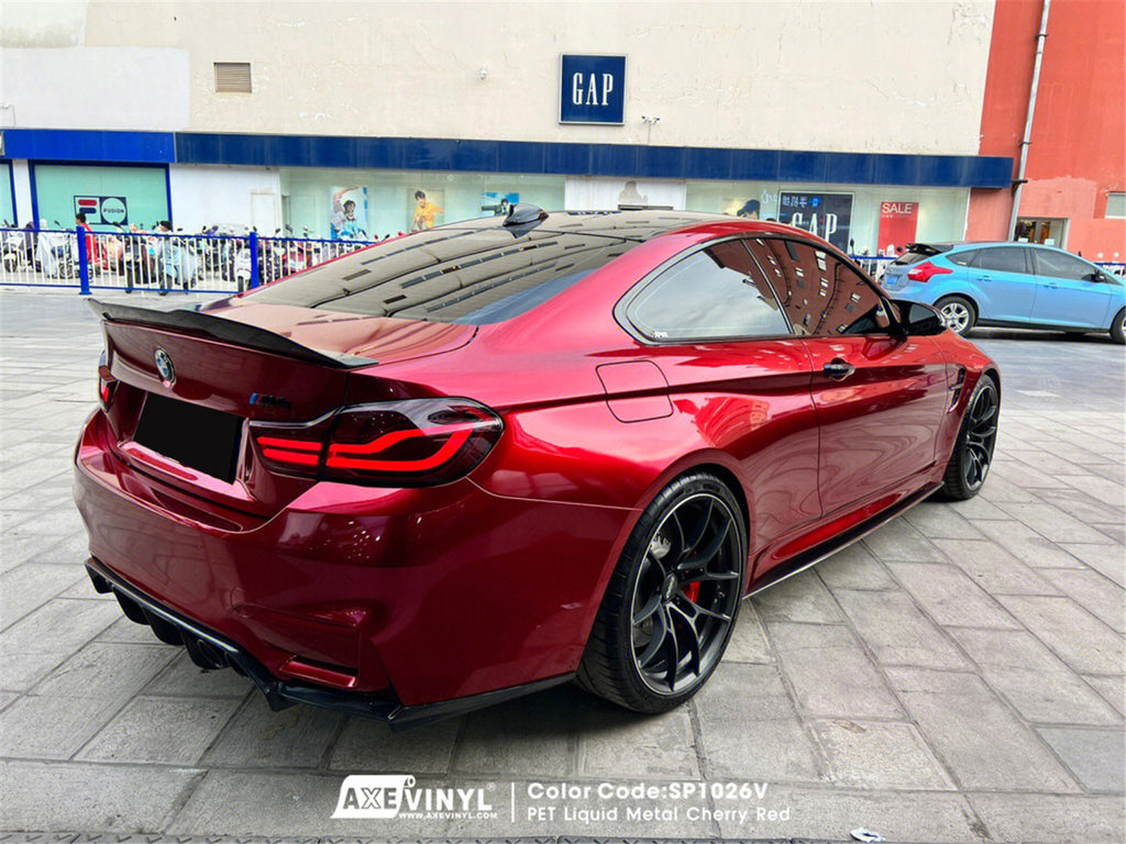 PET Liquid Metal Cherry Red Vinyl