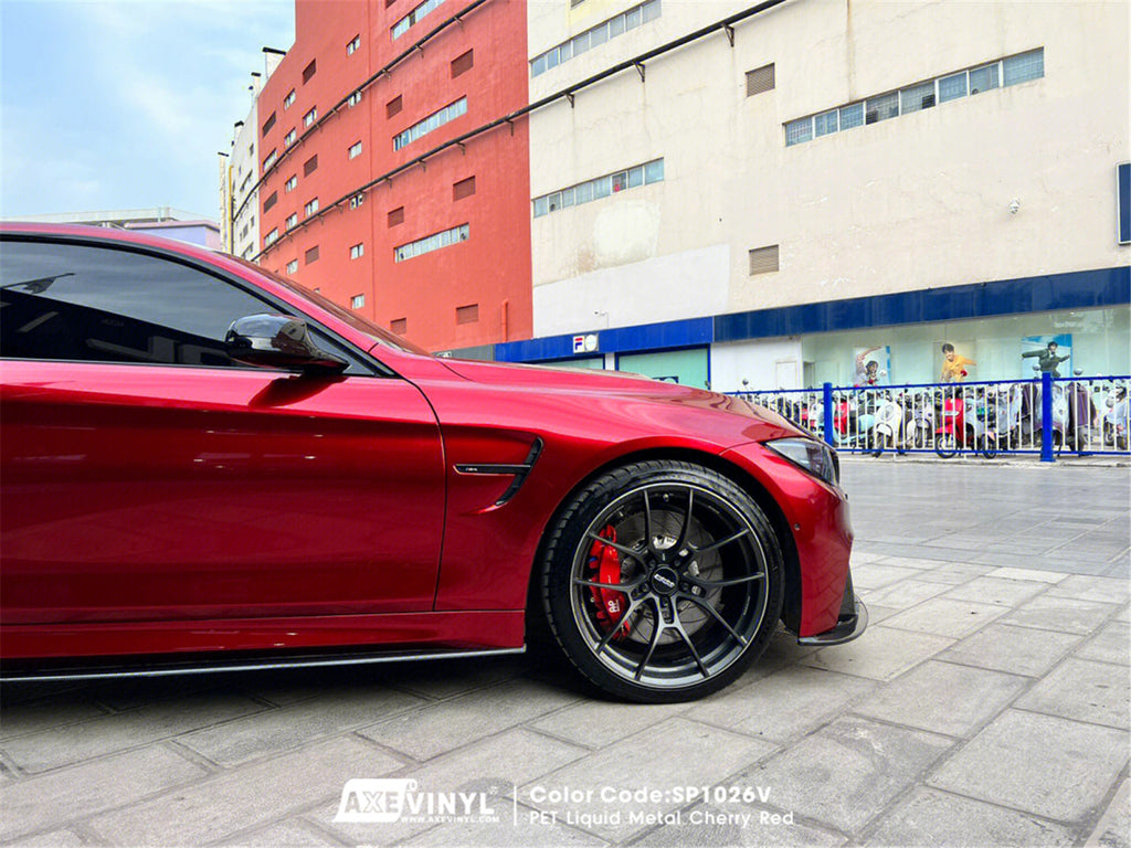 PET Liquid Metal Cherry Red Vinyl