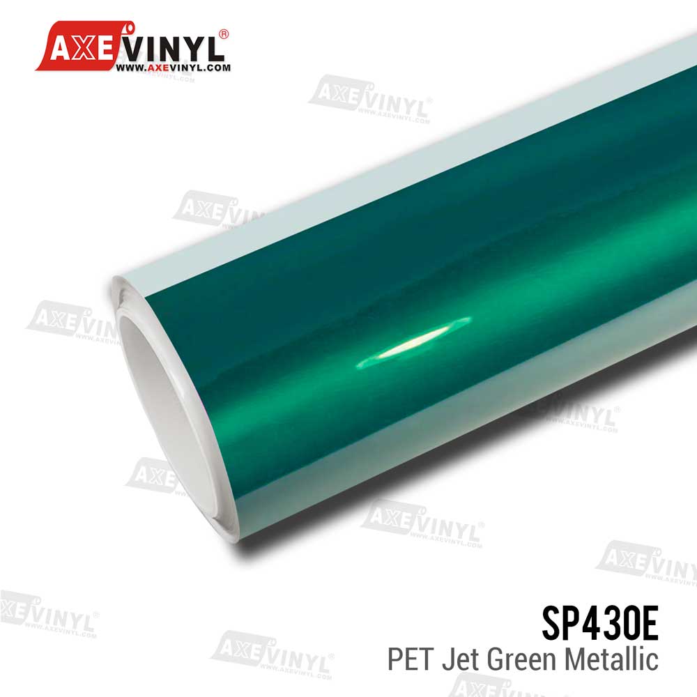 PET Jet Green Metallic Vinyl