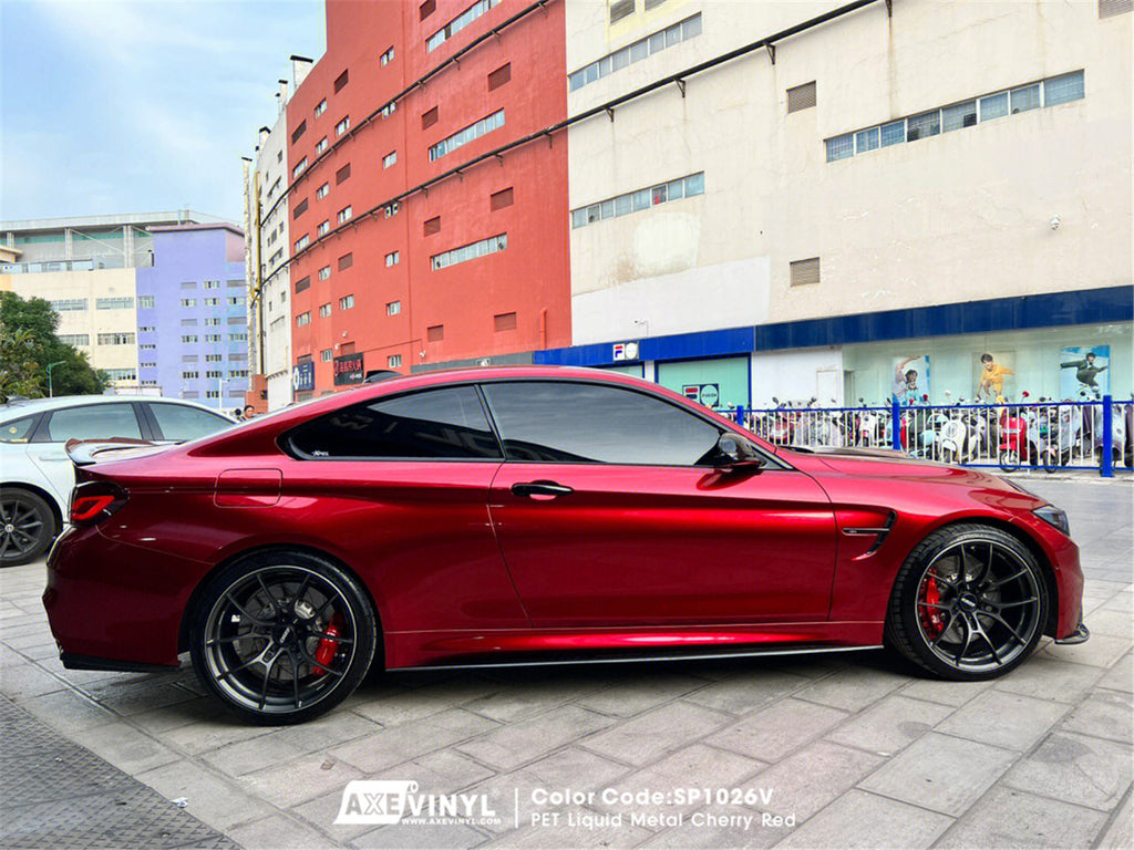 PET Liquid Metal Cherry Red Vinyl