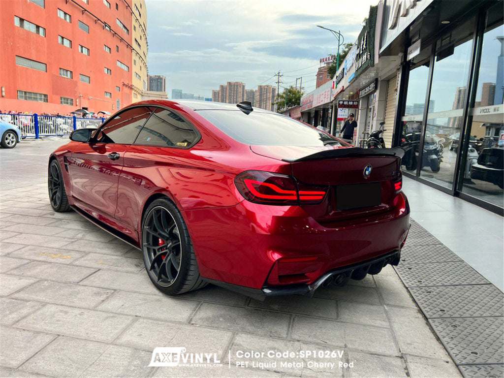 PET Liquid Metal Cherry Red Vinyl