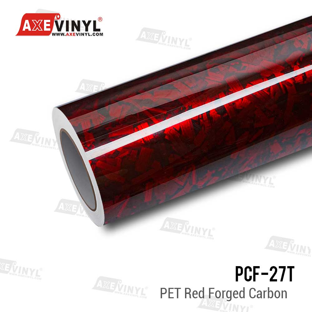 Super Gloss Red Forged Carbon Vinyl