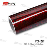 Super Gloss Red Forged Carbon Vinyl