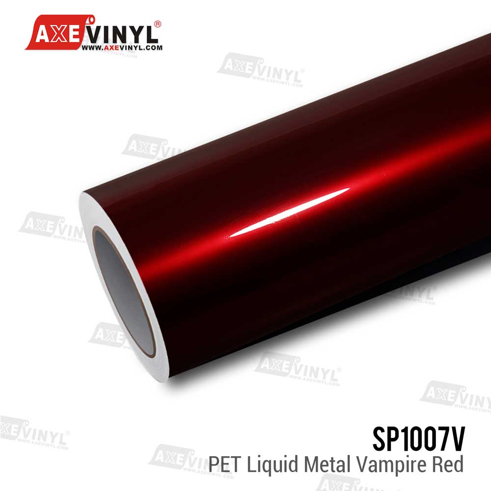 PET Liquid Metal Vampire Red Vinyl