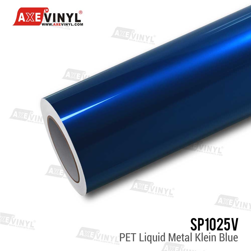 PET Liquid Metal Klein Blue Vinyl – AXEVINYL