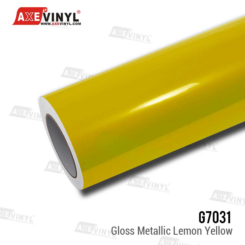 Gloss Metallic Lemon Yellow Vinyl – AXEVINYL