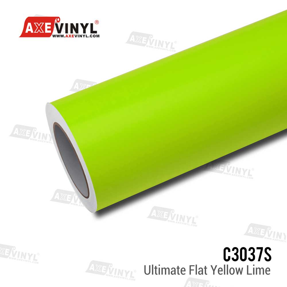 Ultimate Flat Yellow Lime Vinyl – AXEVINYL