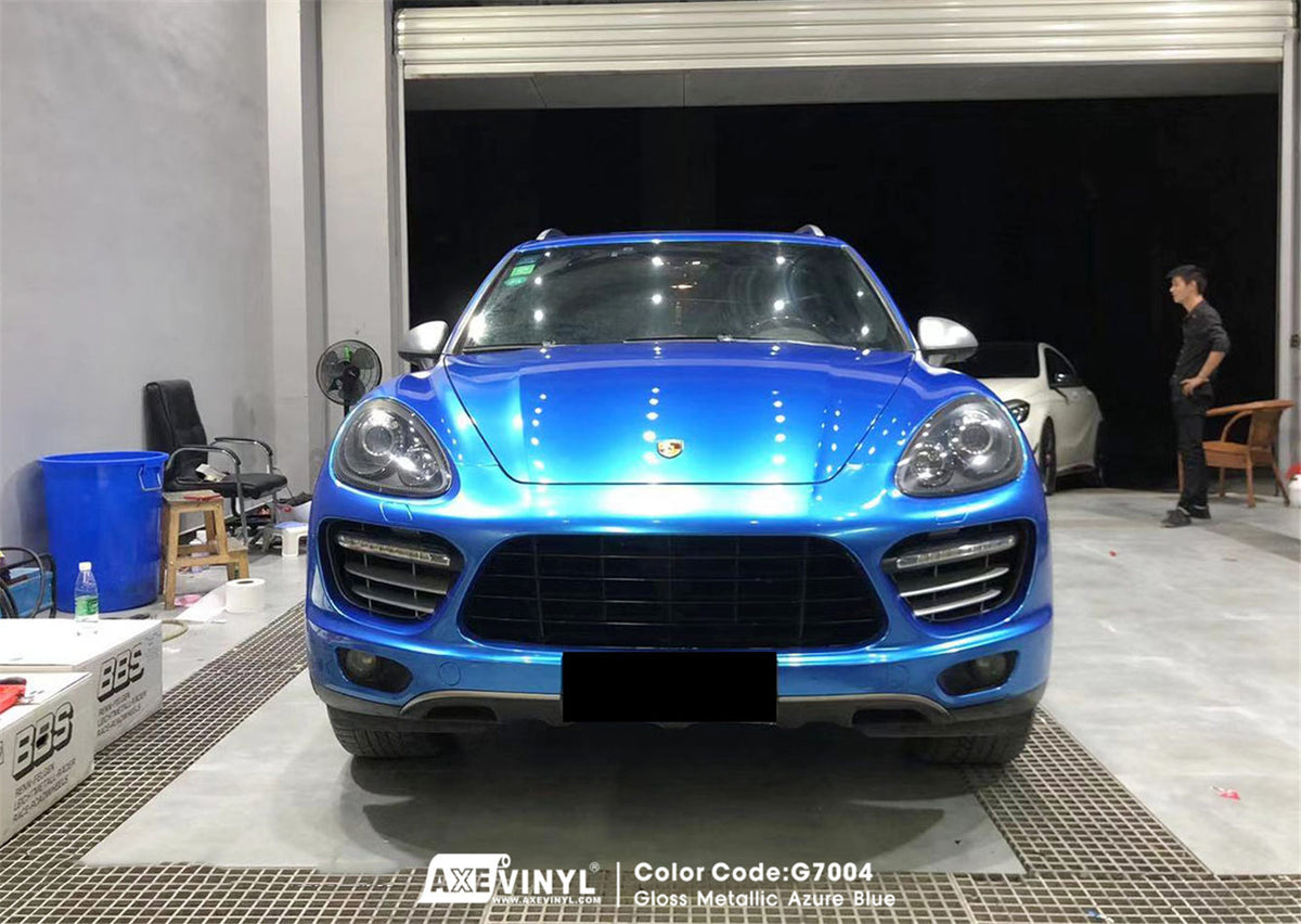 Gloss Metallic Azure Blue Vinyl – AXEVINYL