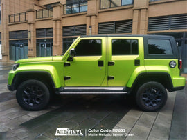 Matte Metallic Lemon Green Vinyl