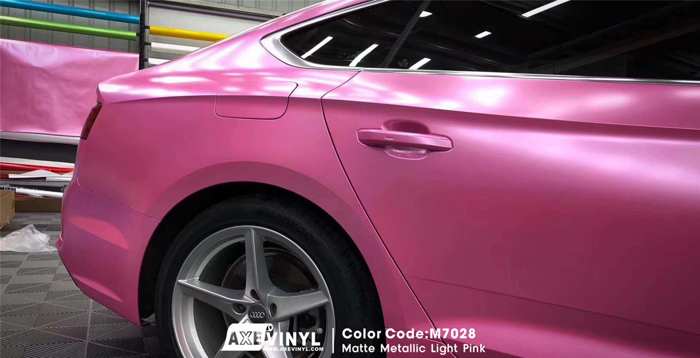 Light Pink Matte Metallic Vinyl Car Wrap