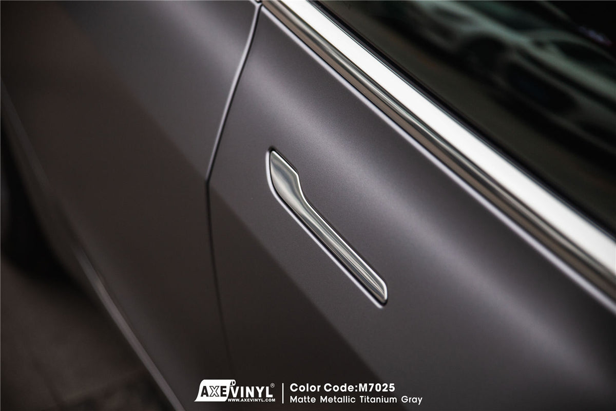 Matte Metallic Titanium Gray Vinyl – AXEVINYL