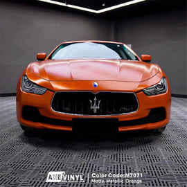 Matte Metallic Orange Vinyl