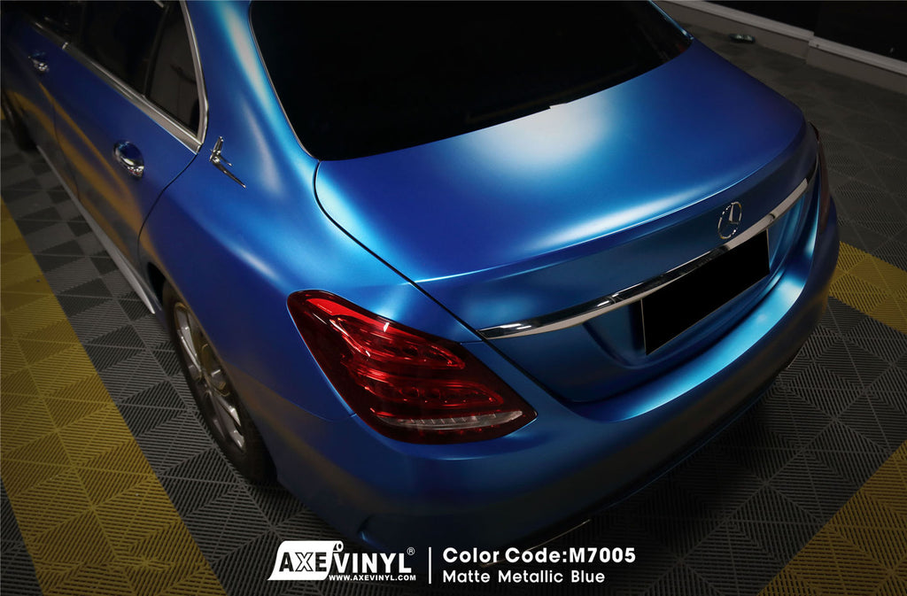 Matte Metallic Blue Vinyl โ AXEVINYL