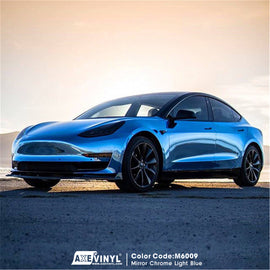 Mirror Chrome Light Blue Vinyl