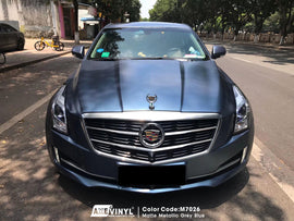 Matte Metallic Grey Blue Vinyl