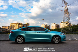 Matte Metallic Lake Blue Vinyl