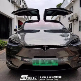 Mirror Chrome Grey Vinyl