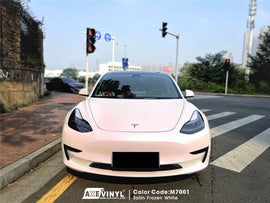 Satin Frozen White Vinyl