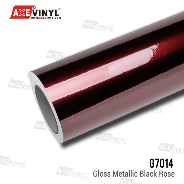 Gloss Metallic Black Rose Vinyl