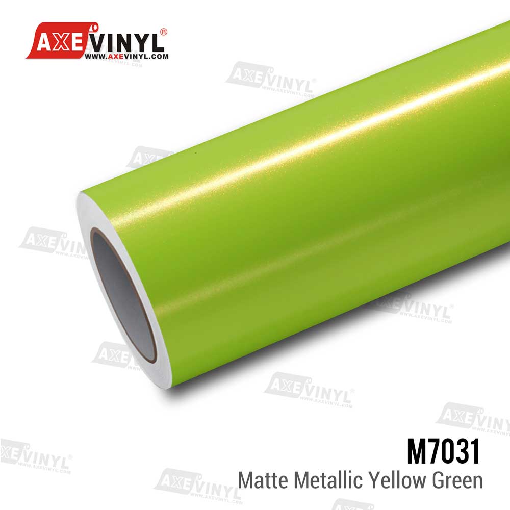 Matte Metallic Yellow Green Vinyl
