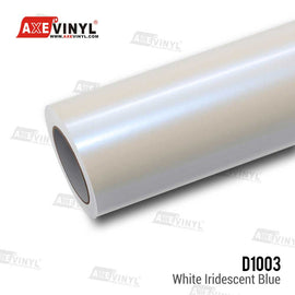 White Iridescent Blue Vinyl