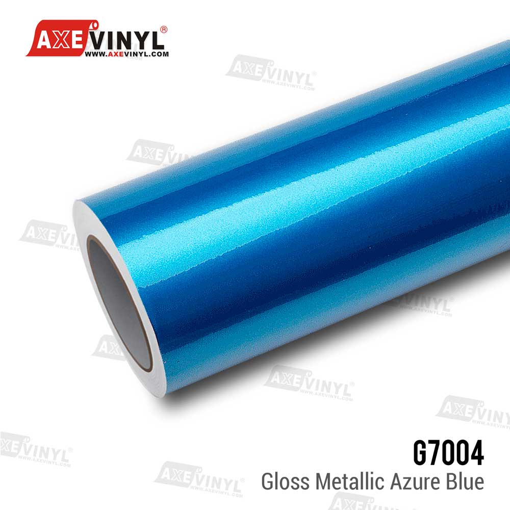 Gloss Metallic Azure Blue Vinyl