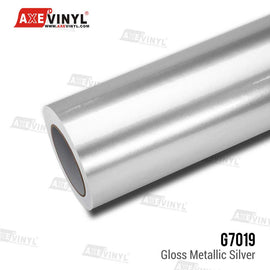 Gloss Metallic Silver Vinyl
